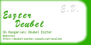 eszter deubel business card